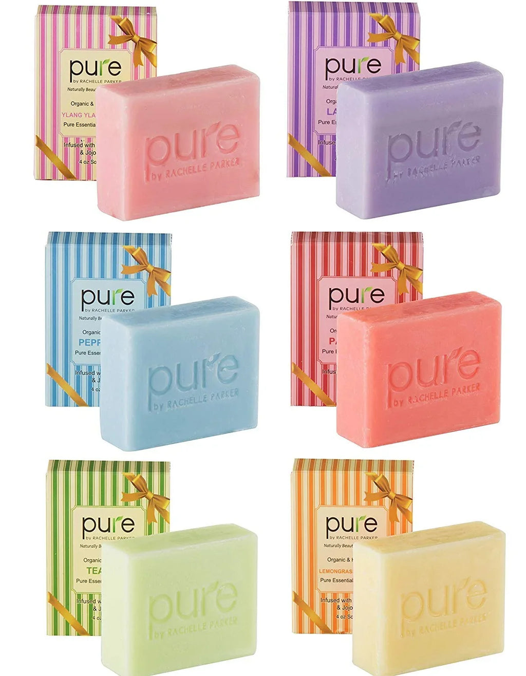 Pure Parker B01LLVHUY0 Natural Handmade Essential Oil Artisan Soap Bars