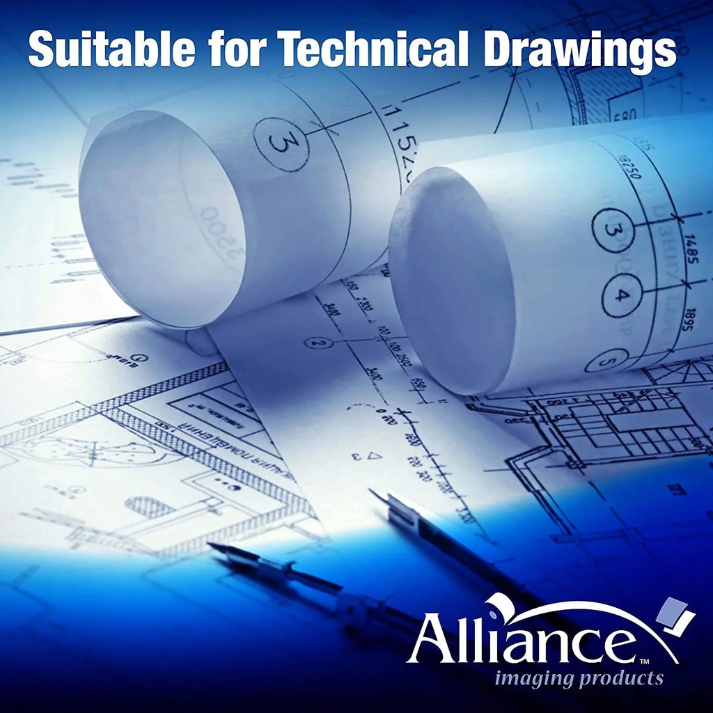Alliance Wide Format Paper 24" x 150'  Bond 20lb | 92 Bright | 4 Rolls | 2" Core