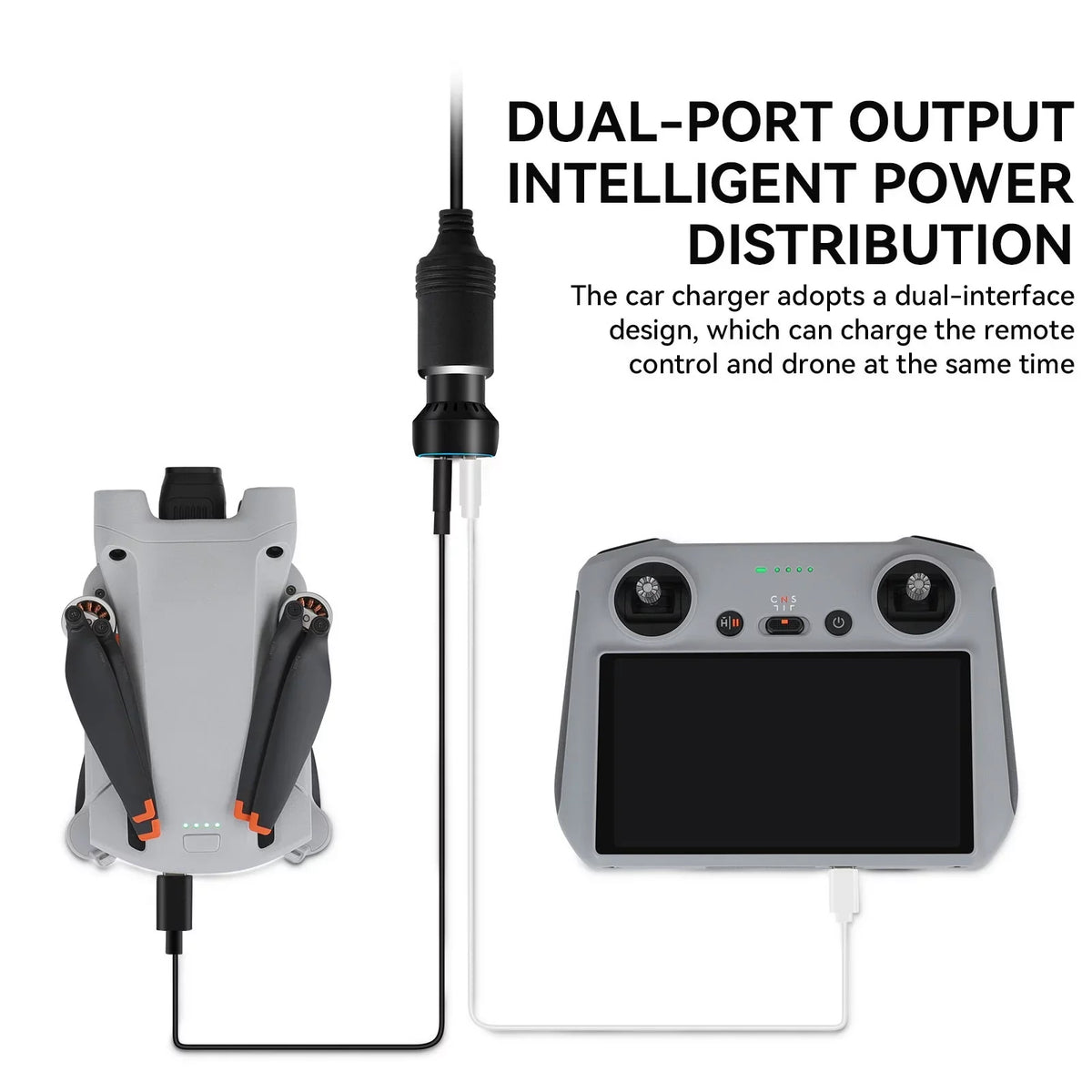 Super Fast -C Charging Adapter QC3.0  Car Charger for  Mini 2/Mini 3 Pro