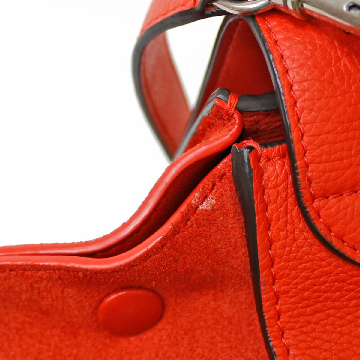 Pre-Owned Celine Trapeze Handbag Leather Orange Women's  (Fair)