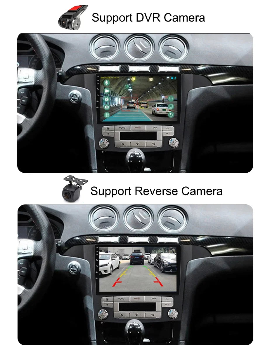 32GB Car Radio  Navi For Ford S Max S- 2007 - 2015 Android Screen Car Stereo With Bluetootn Carplay Android Auto