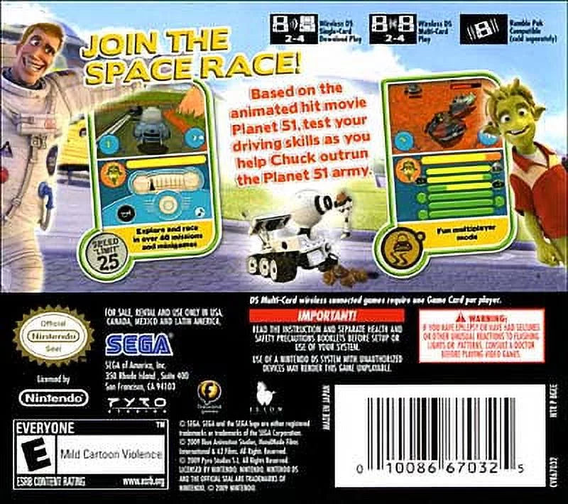 Sega Planet 51: The Game, No