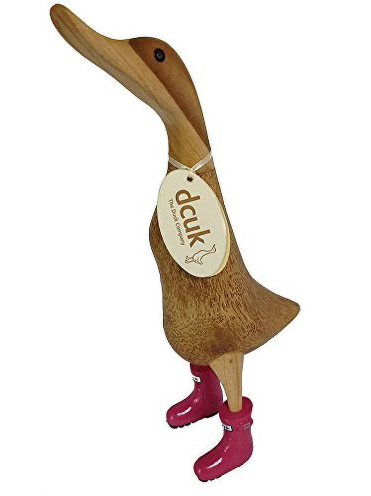 , The Duck Company - Natural Welly Ducklet - Solid Fuchsia Boots - Large