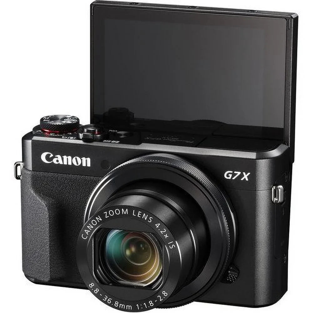 Canon PowerShot G7 X Mark  Digital Camera + 32GB Pixi-Basic Accessory Bundle-International Verision