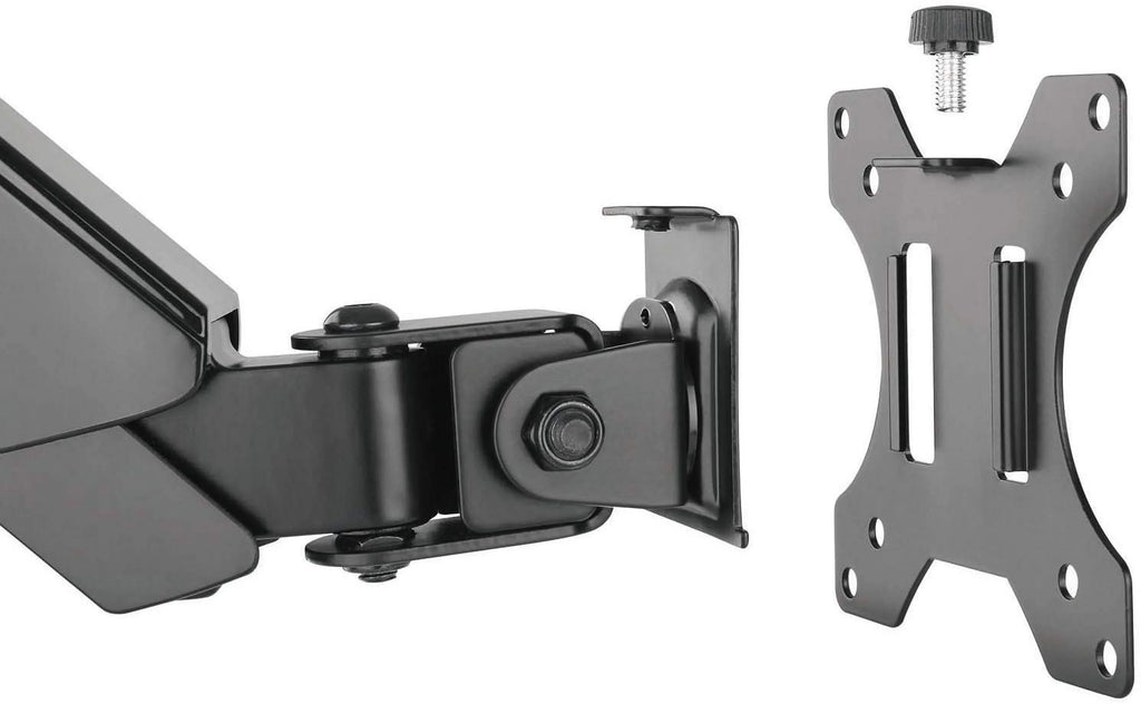 Premium Triple  Monitor Desk Mount Fully Adjustable Gas Spring Stand for Display up to 27 inch, 15.4lbs Weight Capacity