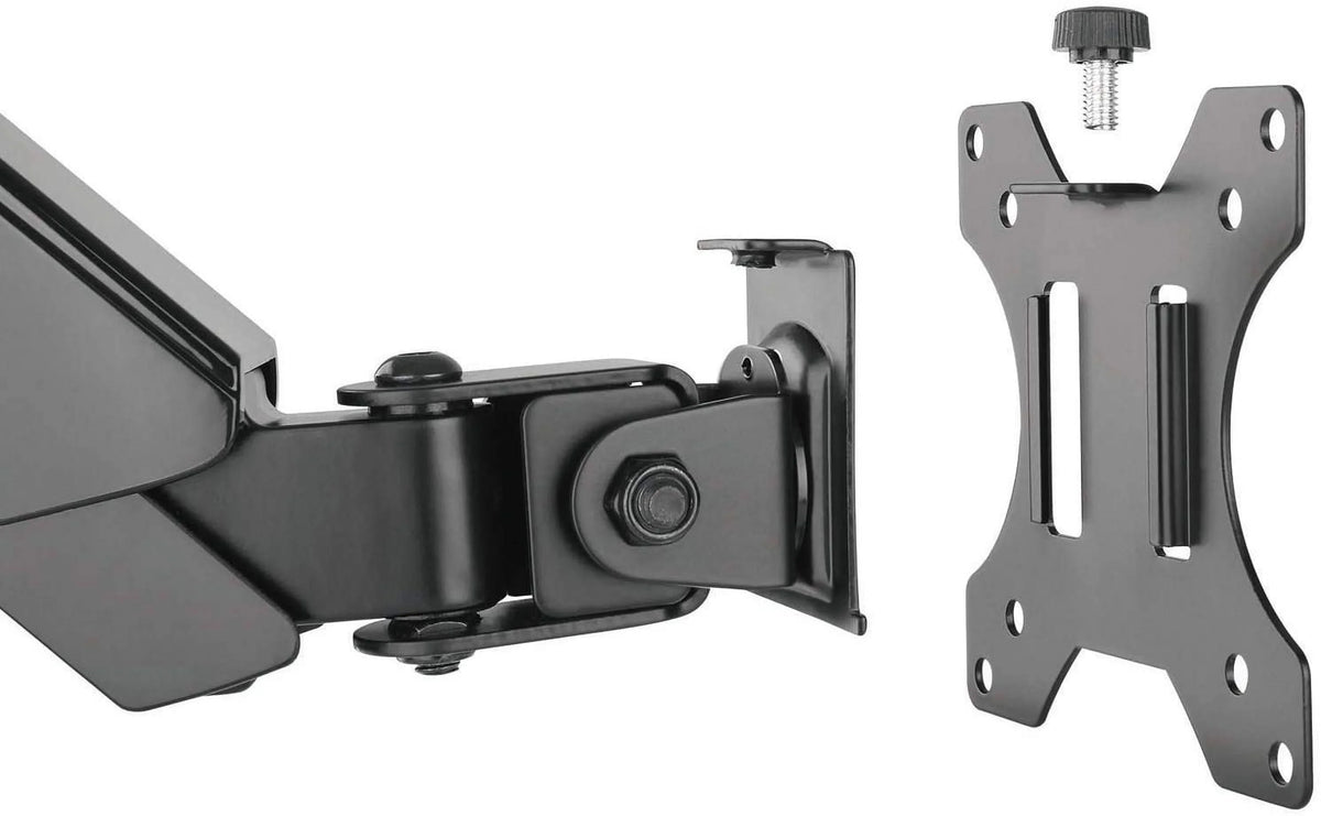 Premium Triple  Monitor Desk Mount Fully Adjustable Gas Spring Stand for Display up to 27 inch, 15.4lbs Weight Capacity