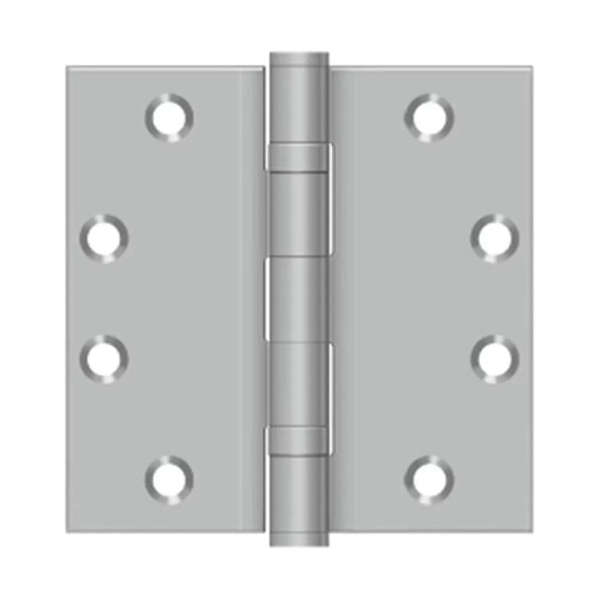 4.5 x 4.5 in. 2BB Square Stainless Steel Hinge, Brushed Stainless