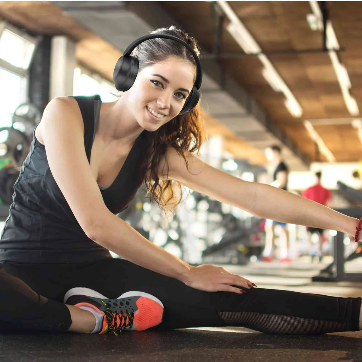 UrbanX UX991 Wireless Bluetooth Stereo Earphones High Resolution Audio Deep Bass Superior Comfort Over The Ear Headphones with Mic for  Desire 12 phone Call Support