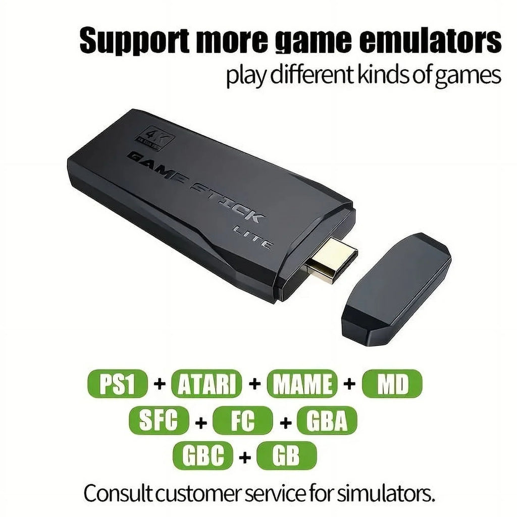 Wireless Retro Game Console - 64GB, 9 Emulators, 4K  Output