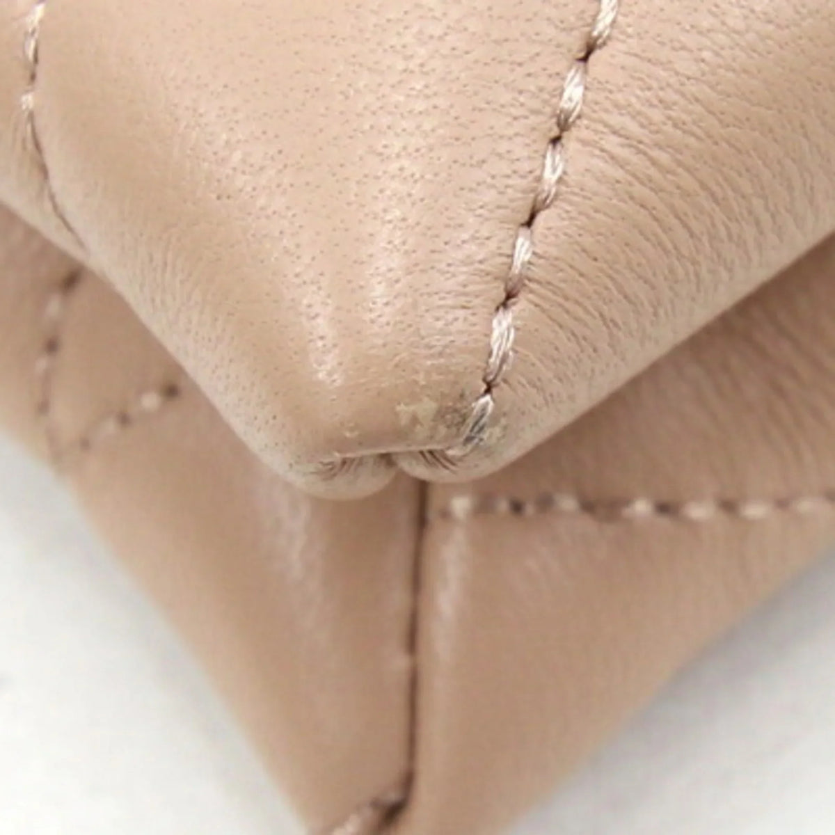 Pre-Owned Tory Burch Shoulder Kira Chevron Chain 64068 Beige Leather Women's   (Good)
