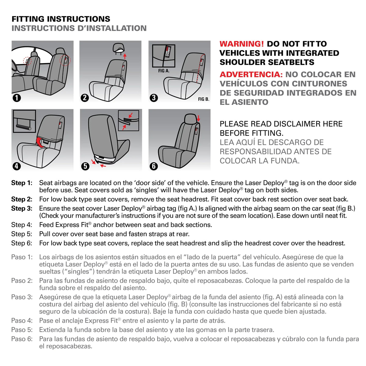 Genuine Dickies 2 Piece Aquablock Universal Car Seat Covers, Gray