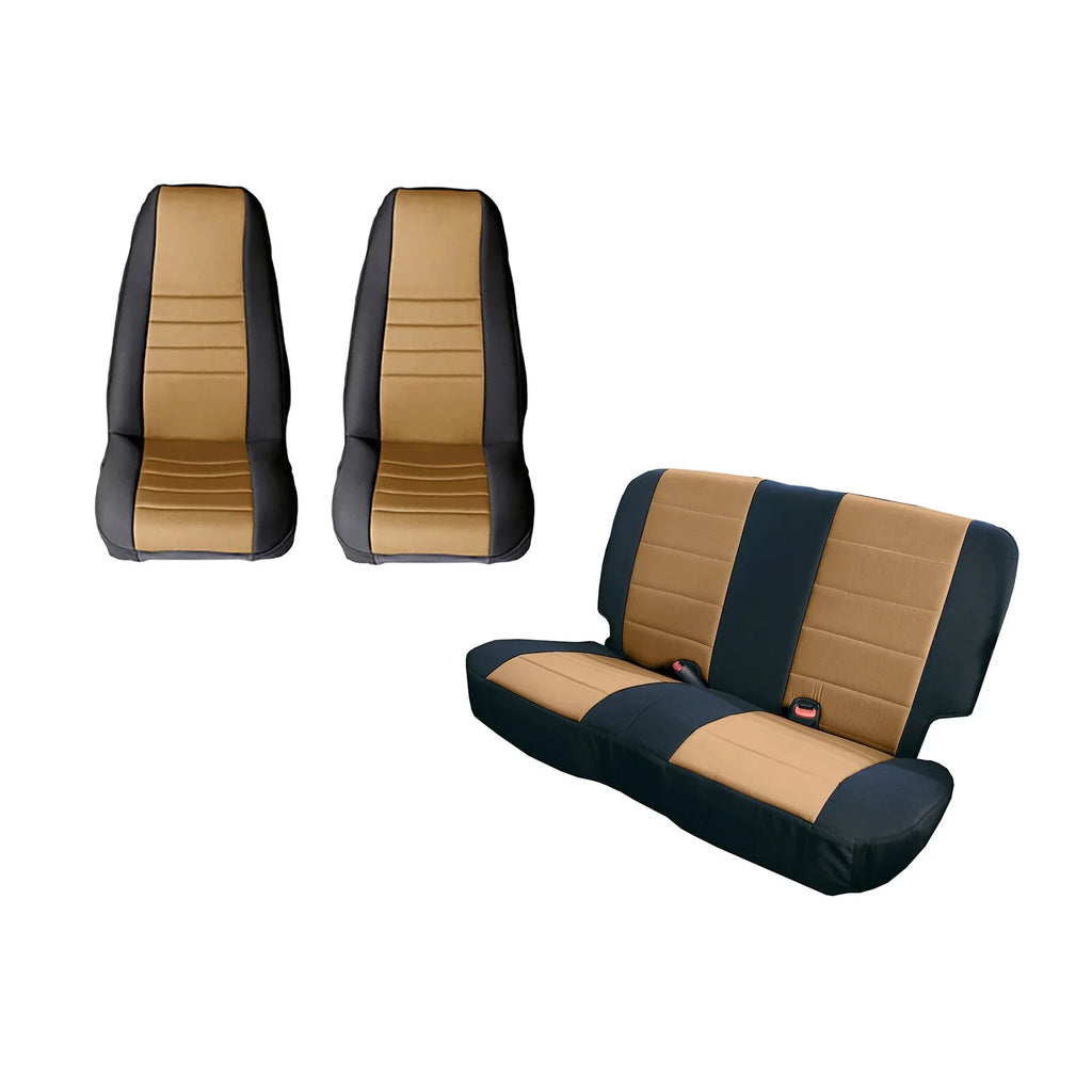 Rugged Ridge by RealTruck | 13296.01 Seat Cover Kit, Black; 2011-2018 Jeep Wrangler , 2 Door Compatible with Select: 2011, 2015-2018 Jeep Wrangler Unlimited