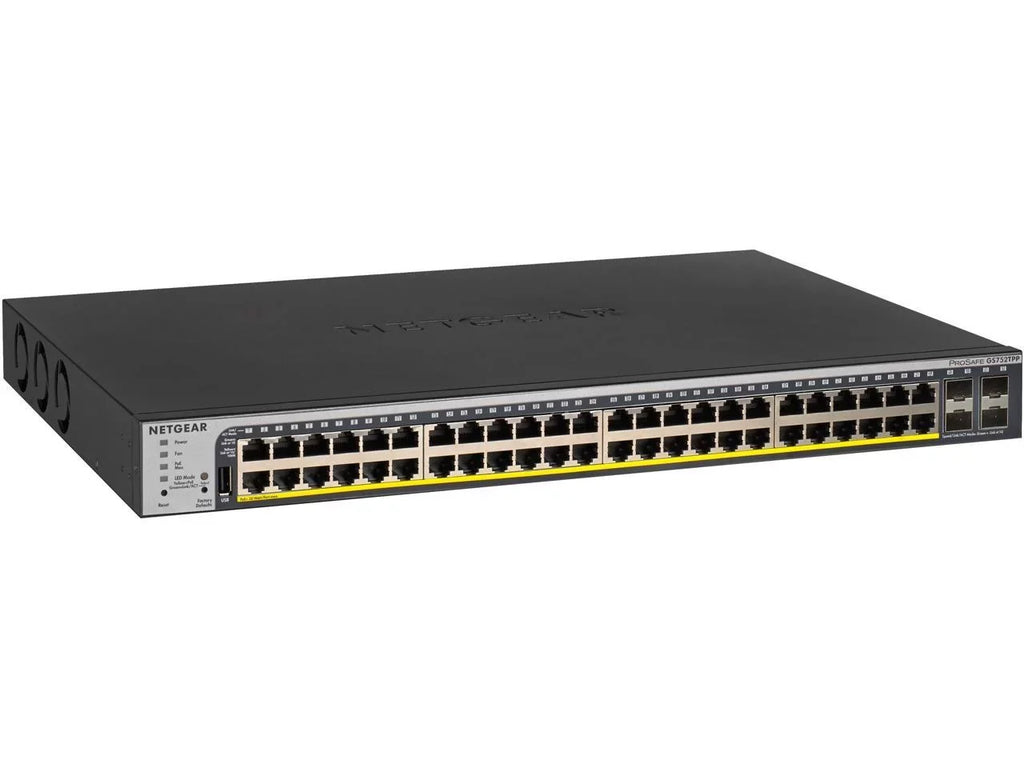 48-Port Gigabit PoE+ Ethernet Smart Managed Pro Switch with 4  Ports | 760W | ProSAFE and Lifetime Technical Chat Support (GS752TPP)