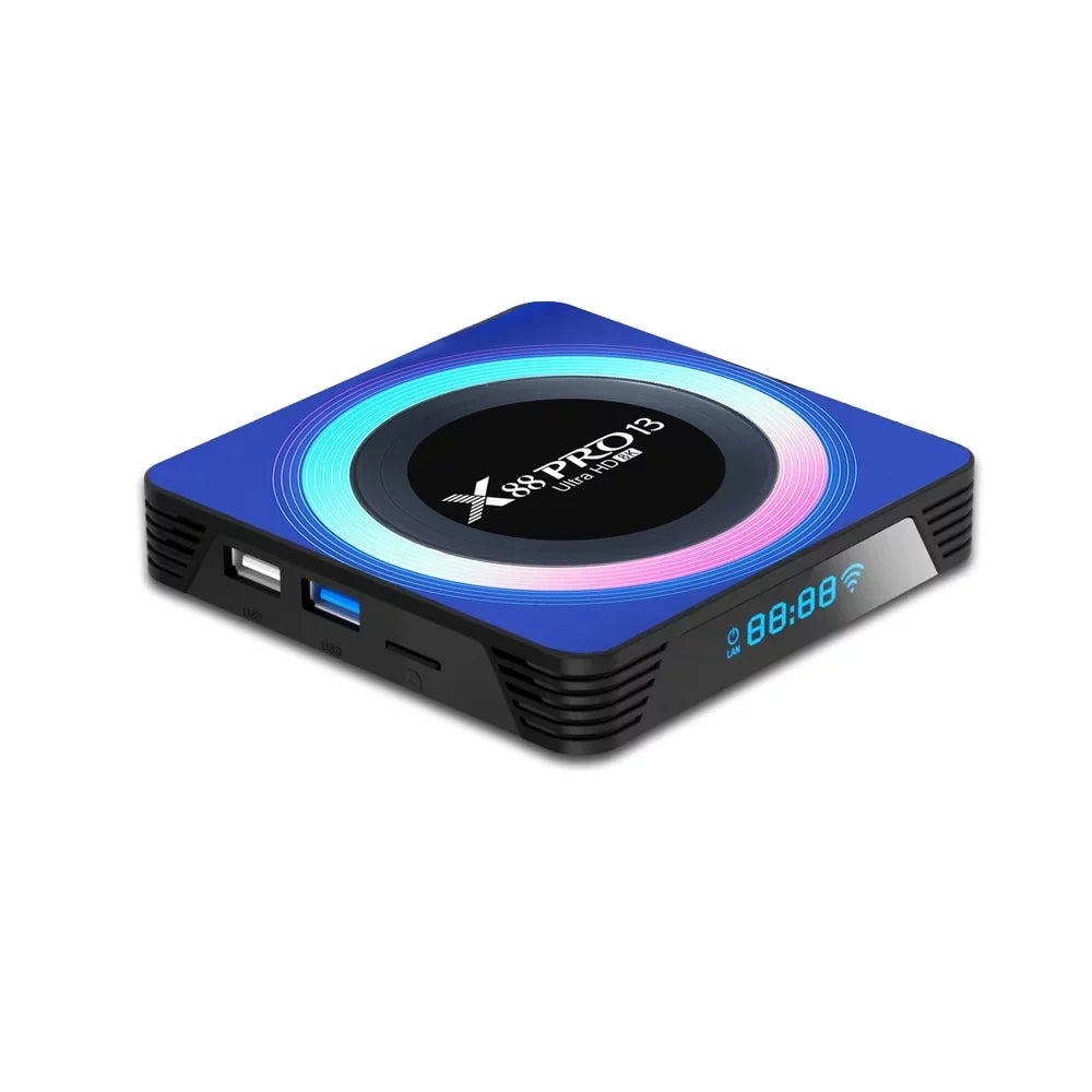 Android 13.0  Box,X88  13 Acrylic 4GB  64GB  RK3528 Quad-Core WiFi6 Dual Band 2.4G/5.8G Ethernet 1000M BT5.0 8K HDR10+ Ultra  USB3.0