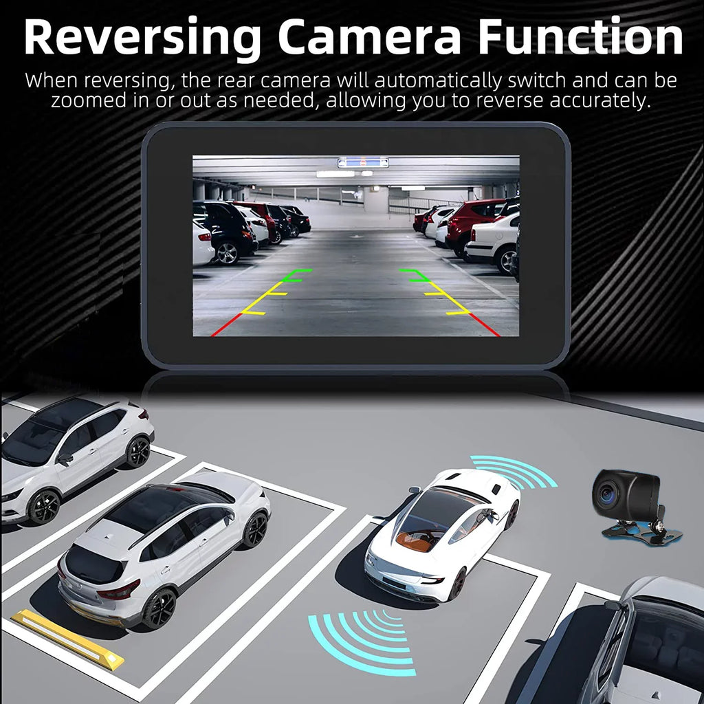 4K Front and Rear Dash Cam for Cars, Dual Dash Cam with  Card, 2 Inch Dash Camera with  , Night Vision, Loop Recording, Parking Mode, Wide Angle, 64GB  Card Included