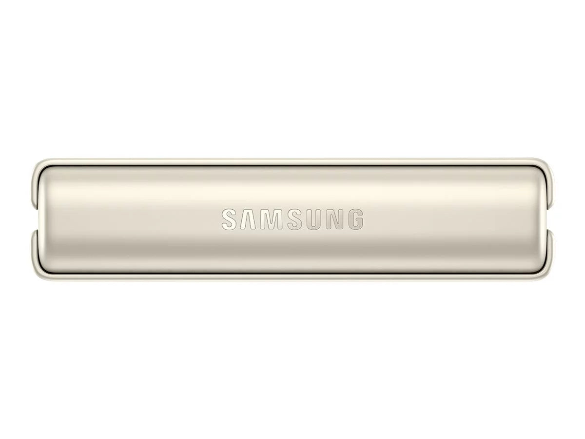 Samsung Galaxy Z Flip3 5G - 5G smartphone - dual- -  8  / Internal Memory 128  -  display - 6.7" - 2640 x 1080 pixels (120 Hz) - 2x rear cameras 12 , 12  - front camera 10  - cream