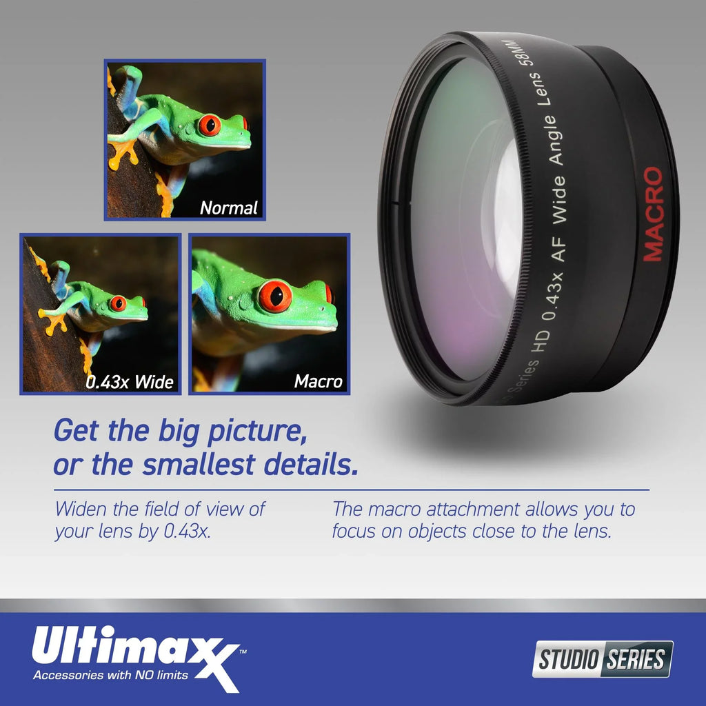 Ultimaxx Advanced Nikon  24-85mm f/2.8-4D  Lens Bundle - Includes: Water-Resistant Lens Pouch, 2.2x Telephoto Zoom Lens Attachment, Protective  Filter & More (16pc Bundle)