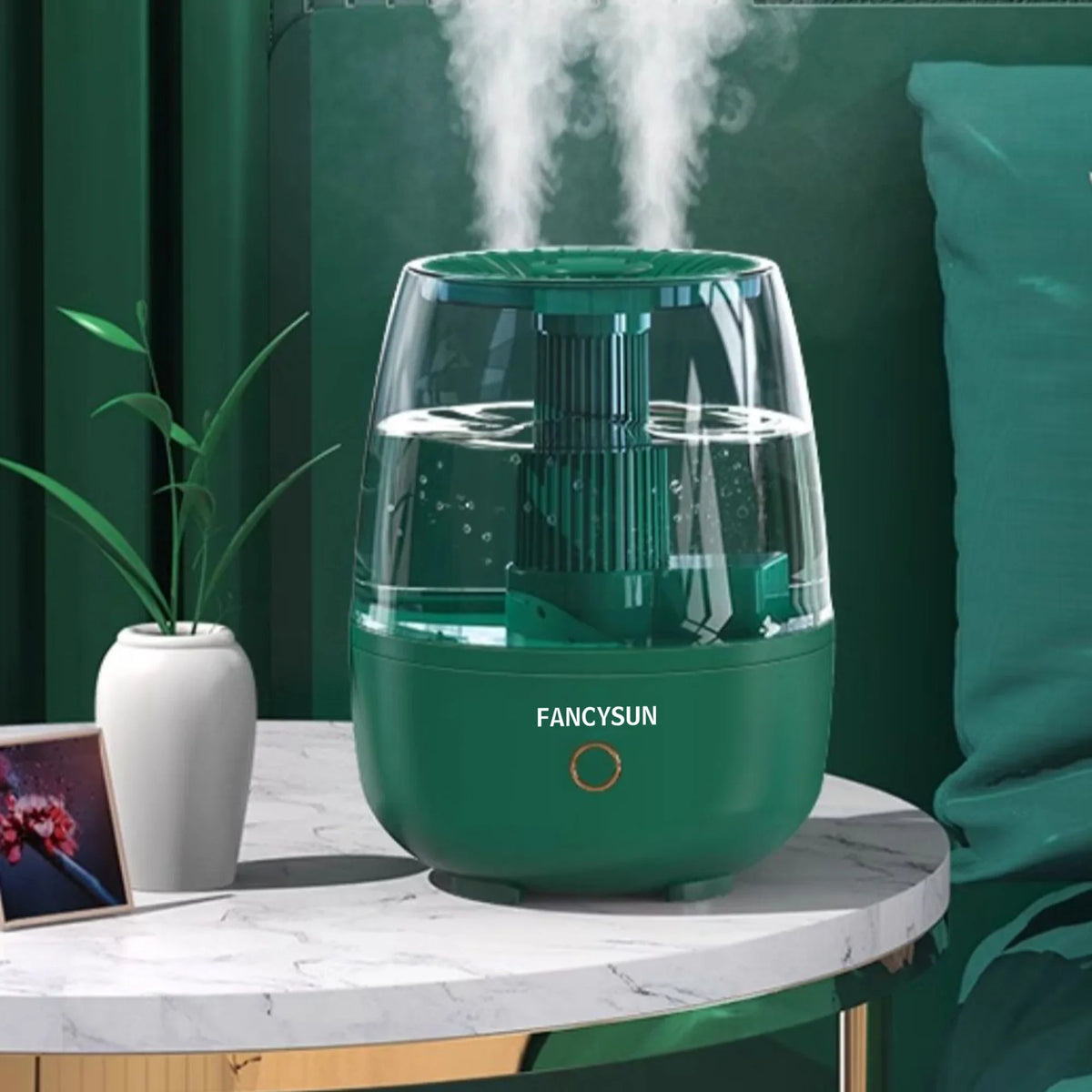 Humidifiers for Bedroom, Cool Mist Humidifier for Home Plant and Baby Nursery, Quiet Ultrasonic Humidifier with 360° Nozzle,Filterless