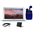 Restored Apple 11.6-inch MacBook Air Intel Core i5 4GB  128GB  Bundle: Wireless Mouse, Black Case, Bluetooth/Wireless Airbuds By Certified 2 Day Express (Refurbished)