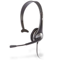Cyber Acoustics Gray Mono Headset w/ Y-Adapter & Microphone (-104) -