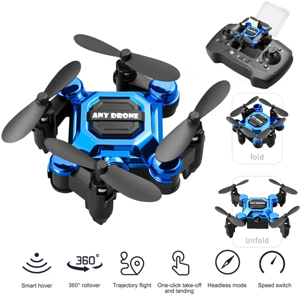 K04 Mini Drone for Kids,  Quadcopter  Camera 360° Flip Headless Drones Foldable  Aircraft One Key Land Auto Hovering Suitable for Beginners Toys Gift