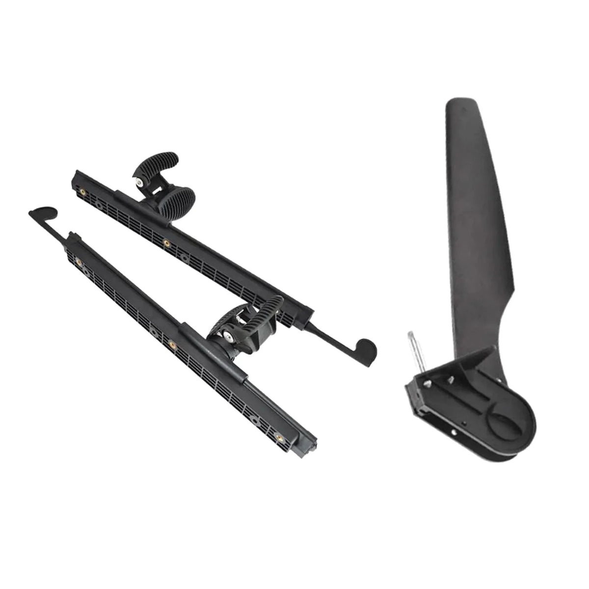 Kayak Rudder Kayak Foot Pegs Boat Tail Watercraft Rudder with Foot Brace Pedals for Fishing Boat Canoeing Marine Accessories