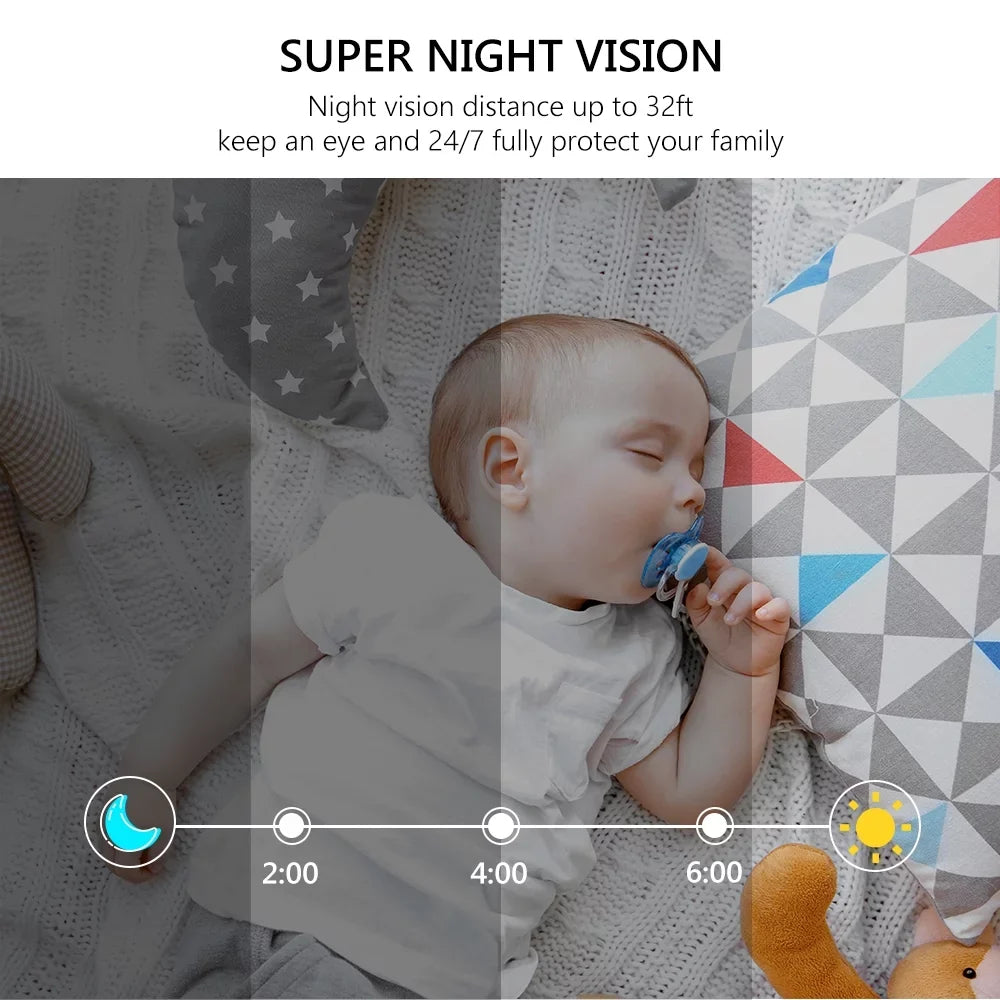 Security Camera WiFi  Camera, 1080P  Smart Home Surveillance Camera, Baby/Pet Monitor Work with Alexa