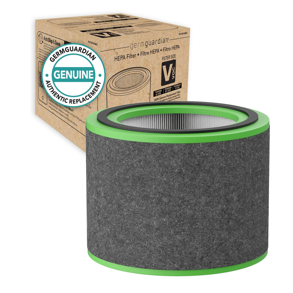 Germ Guardian Filter V Toxin Clear  Genuine Replacement Filter for AirSafe and AC151 Air Purifiers, FLT151VO