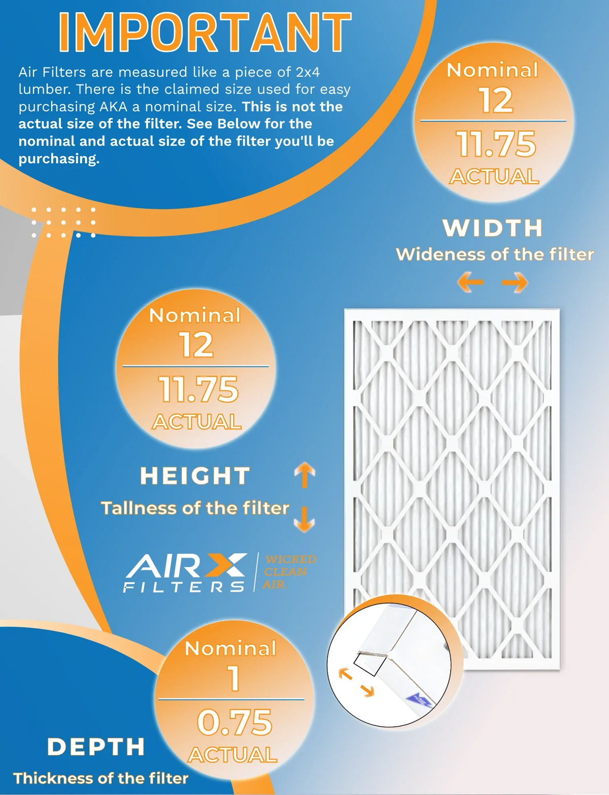 12x12x1 Air Filter  8 Rating, 12 Pack of Furnace Filters Comparable to  700 &  5 - Made in  by     .
