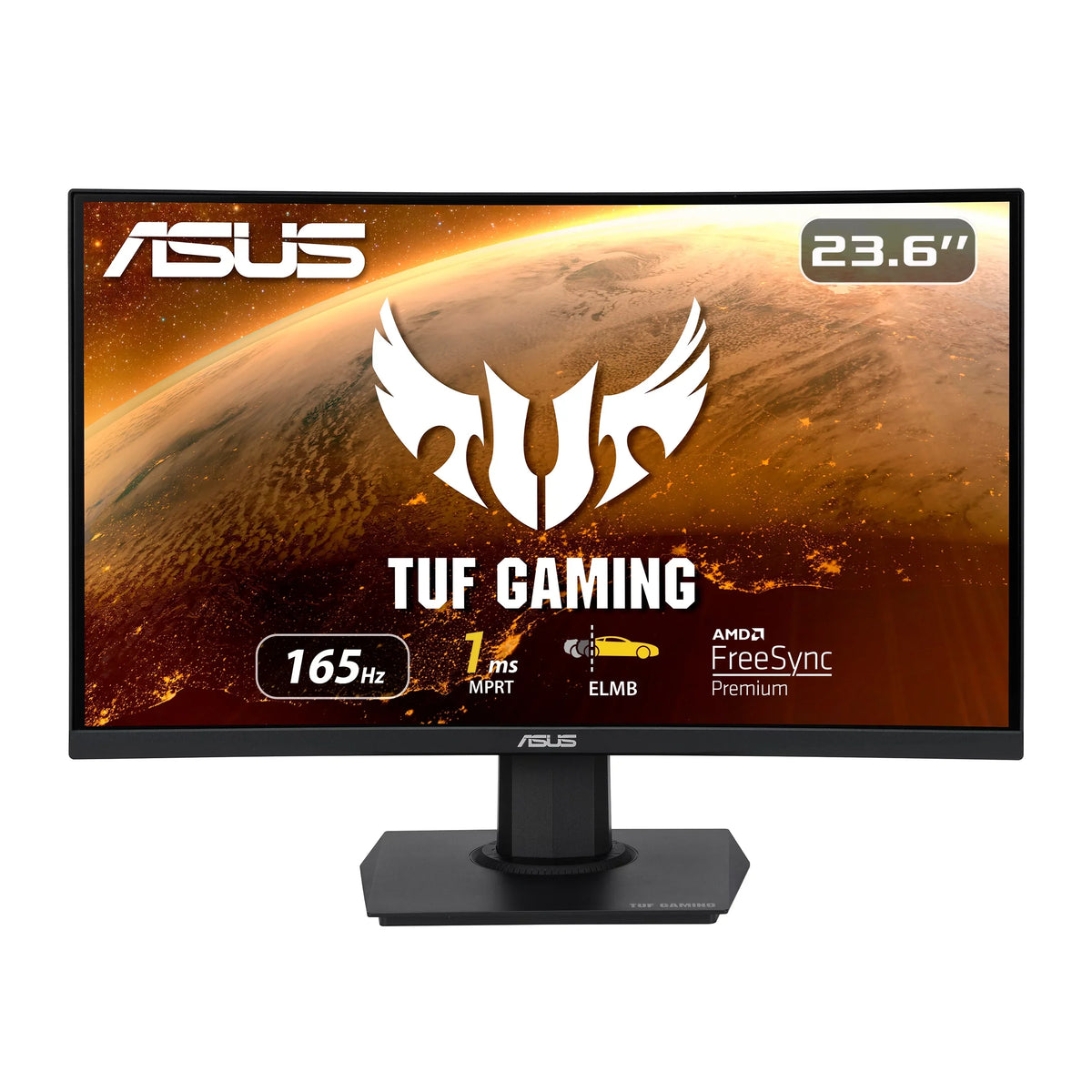 Gaming 23.6" 1080P Curved Gaming Monitor, - Full , 165Hz, 1ms, Extreme Low Motion Blur, Adaptive-Sync, FreeSync Premium, Shadow Boost,  Mountable, DisplayPort,  - VG24VQE