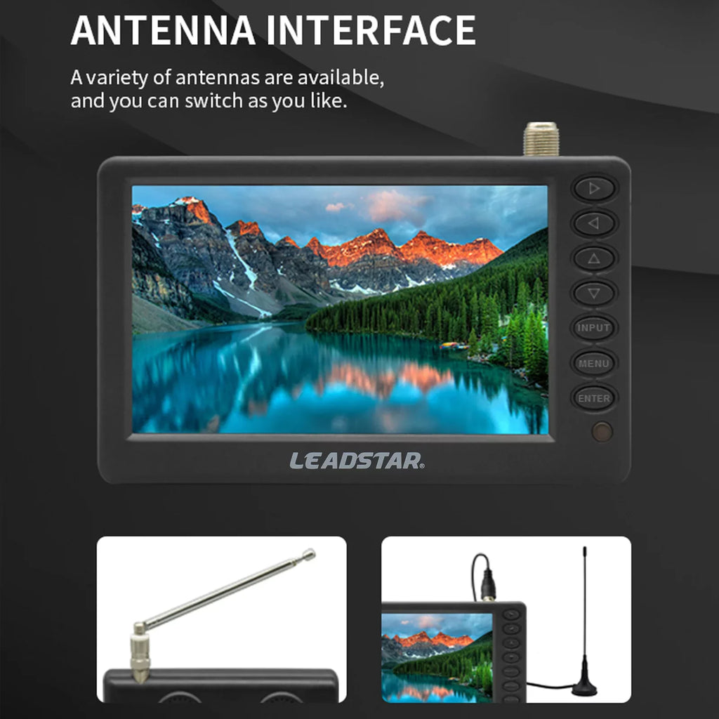 D5  Portable Digital  Player - 5-inch Screen, Pocket-Sized Car Television, Multimedia Player, Radio,  Card and U Disk Playback, Includes Remote Control