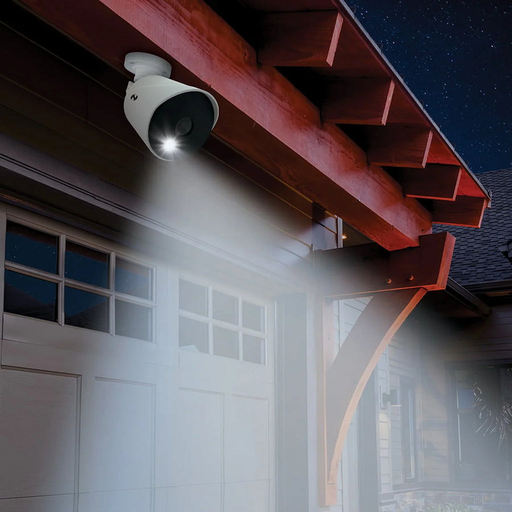 Night Owl Security Camera System , 12 Channel  with 1TB Hard Drive, 4 Wired 4K Ultra  Spotlight Surveillance Bullet Cameras, Indoor Outdoor Cameras with Night Vision