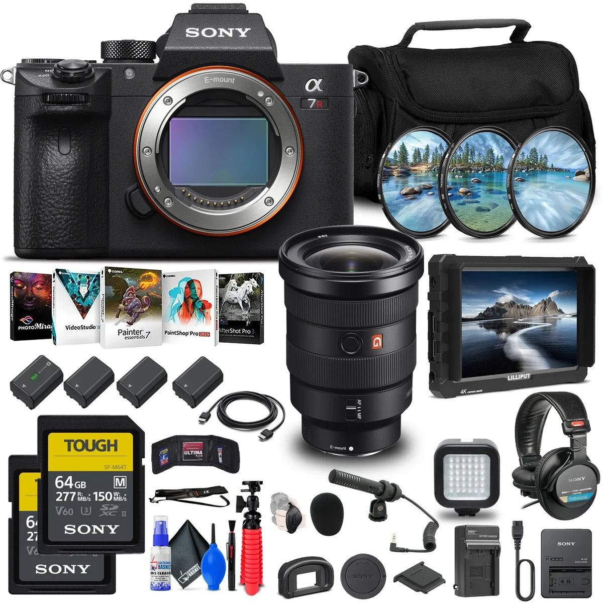 Sony Alpha a7R  Mirrorless Digital Camera - Pro Bundle Plus Lens