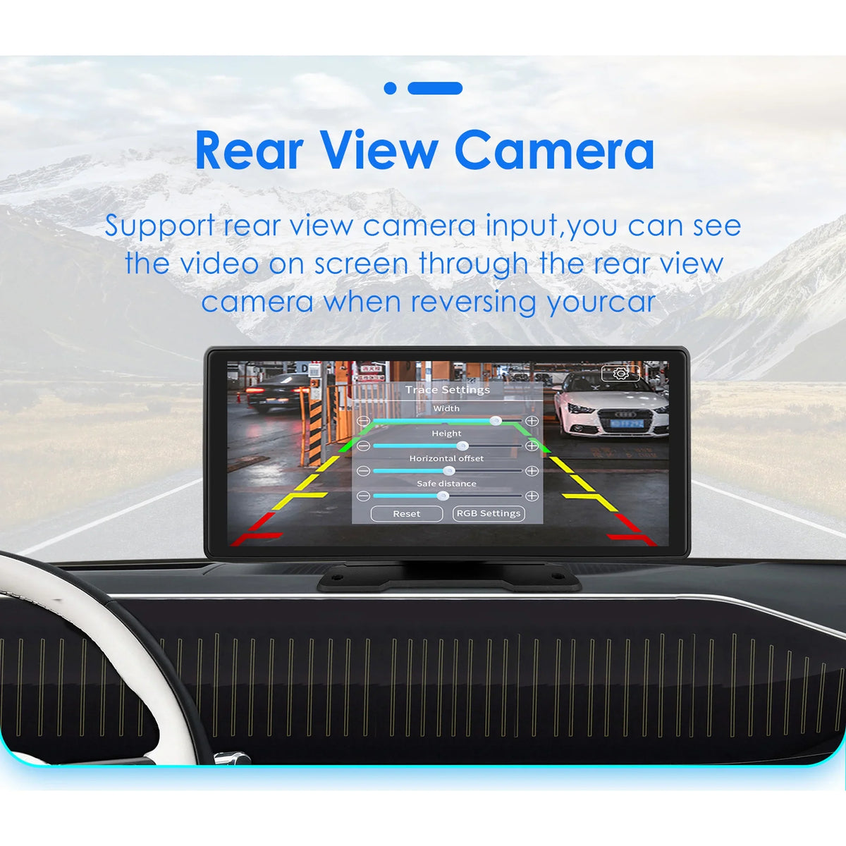 Android Auto Wireless Apple Carplay 360° Adjustable 10.26 Inch Touchscreen Car Radio Stereo Head Unit Bluetooth  Navigation Player With Backup Camera