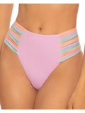 Isabella Rose Womens Lucca Strappy High Waist Swim Bottom Separates