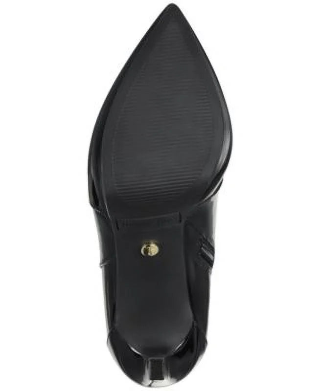Womens Black 3/4" Platform Comfort Trixi Pointy Toe Stiletto Zip-Up Dress Boots 5 M