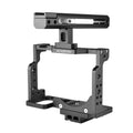Andoer C15-B Camera Cage +  Handle Kit Aluminum Alloy with Cold Shoe Mount Compatible with Nikon Z6/Z7  Camera