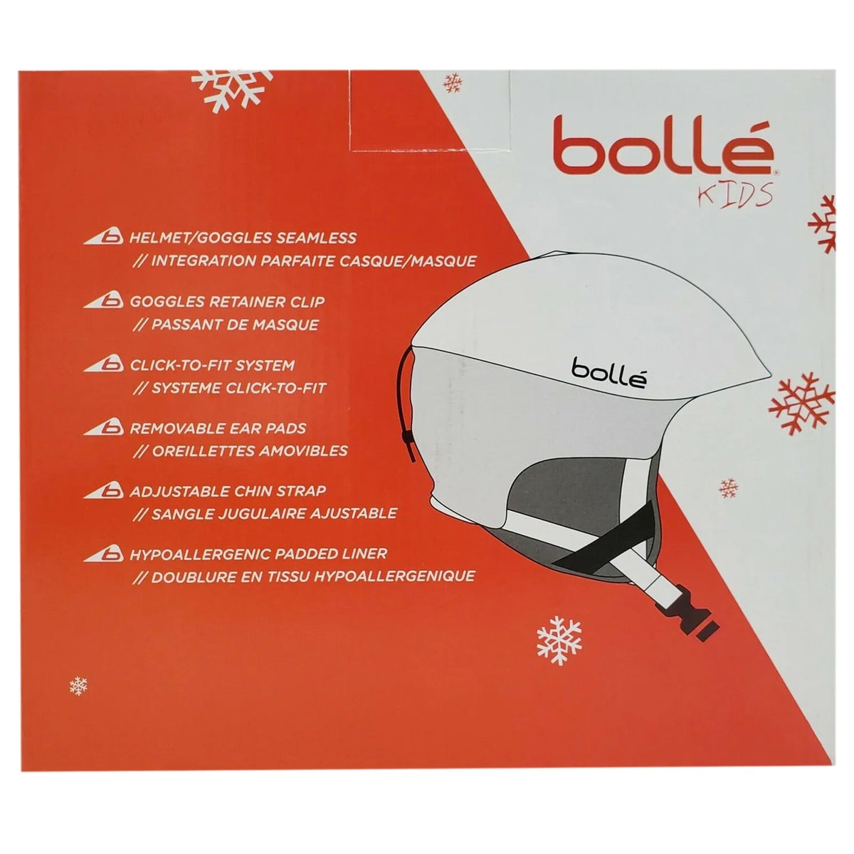 Bolle B-Rent Jr Children's Ski Sport Helmet, Shiny Red & Black