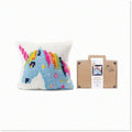 Magical Unicorn Dreams  Needlepoint Cross Stitch Embroidery Pillow Kit for Kids