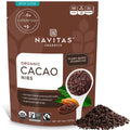 (Pack of 1) Navitas Organics Raw Cacao Nibs 8 oz. Bag 8 Servings Organic Non- Fair Trade Gluten-Free