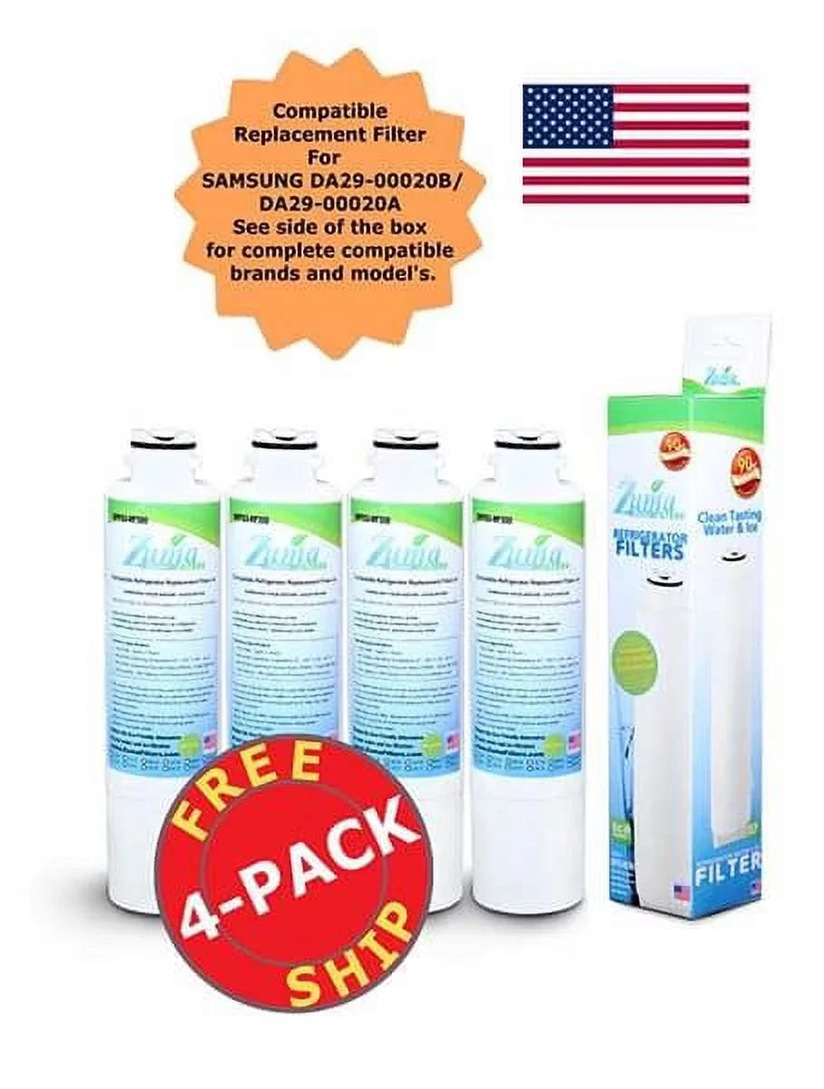 Brand , Water and Ice Filter , Model # OPFS3-RF300 , Compatible with RS25H5121SR/ - 4 Pack - Made in U.S.A.